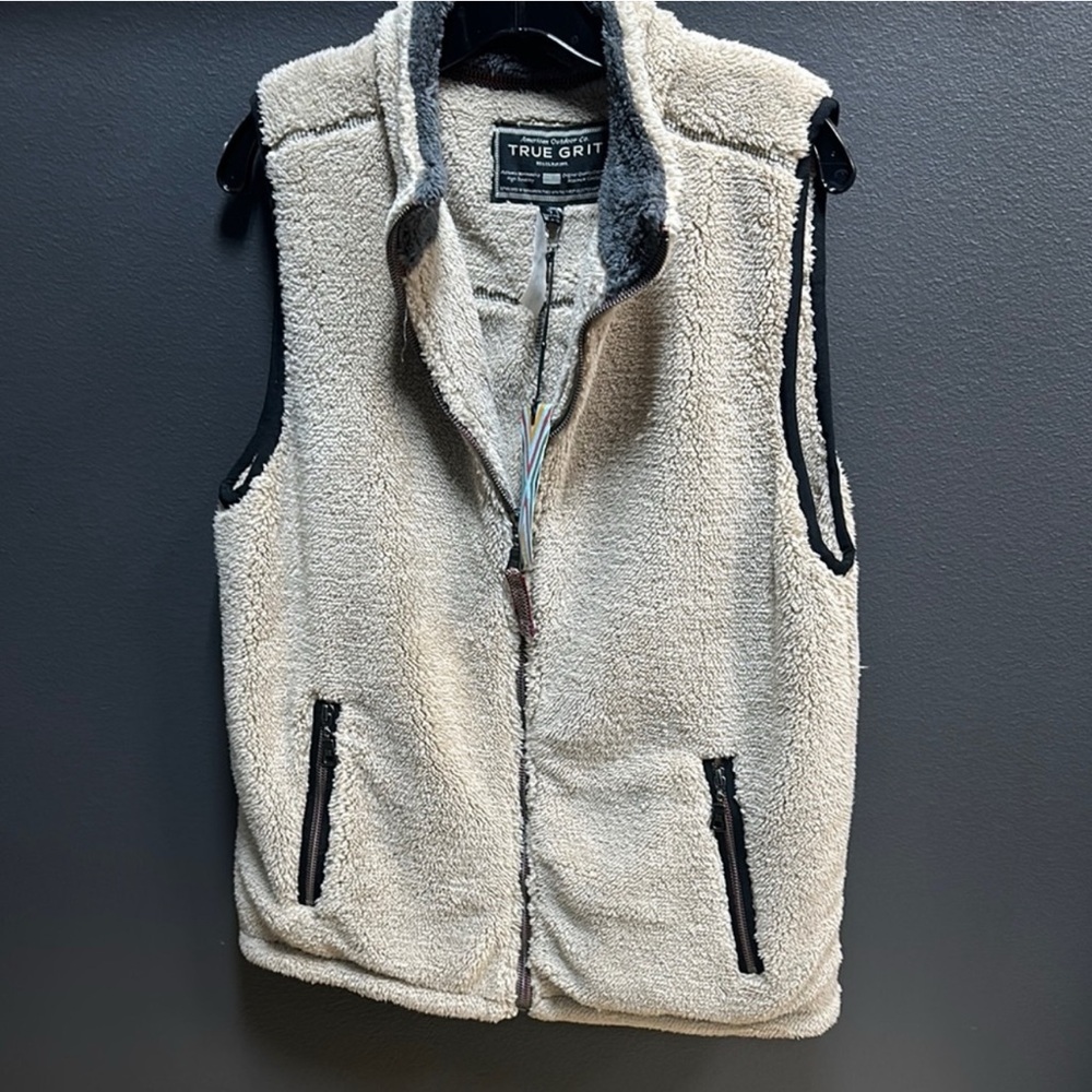 True Grit Cream Sherpa Vest